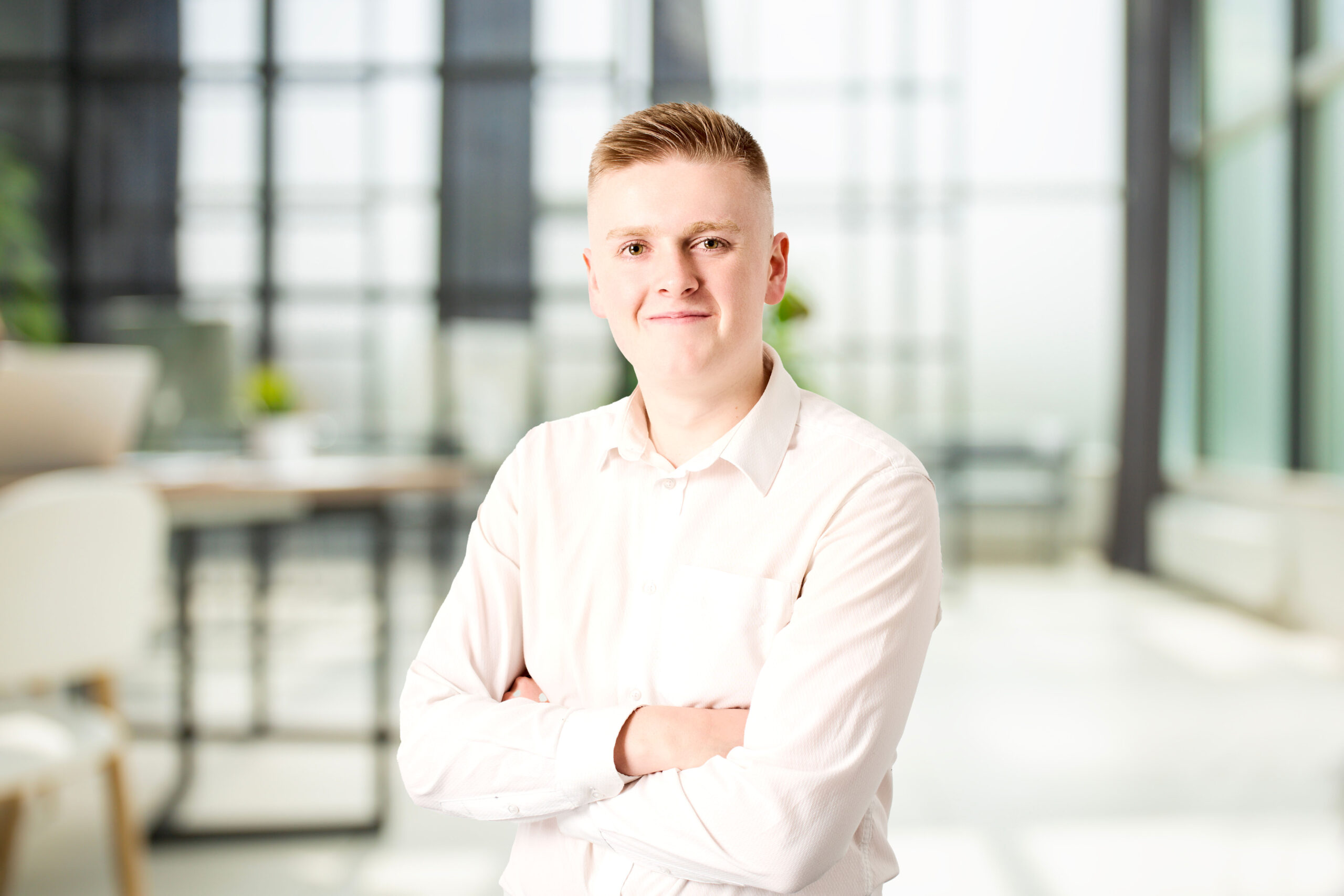 Business office without people with blurred bokeh background